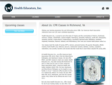 Tablet Screenshot of healtheducatorsinc.com